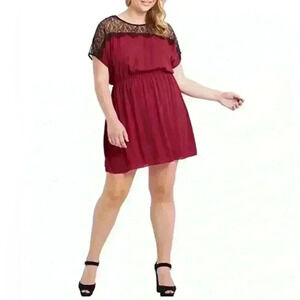 Maitai Shoulder Lace Women Flare Dress (560)